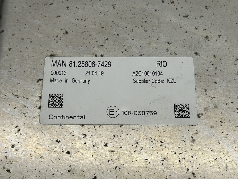 MAN RIO unit - ECU 트럭 용 : 사진 4 MAN RIO unit - ECU 트럭 용 : 사진 4