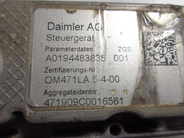Mercedes-Benz OM471LA - ECU 트럭 용 : 사진 4 Mercedes-Benz OM471LA - ECU 트럭 용 : 사진 4