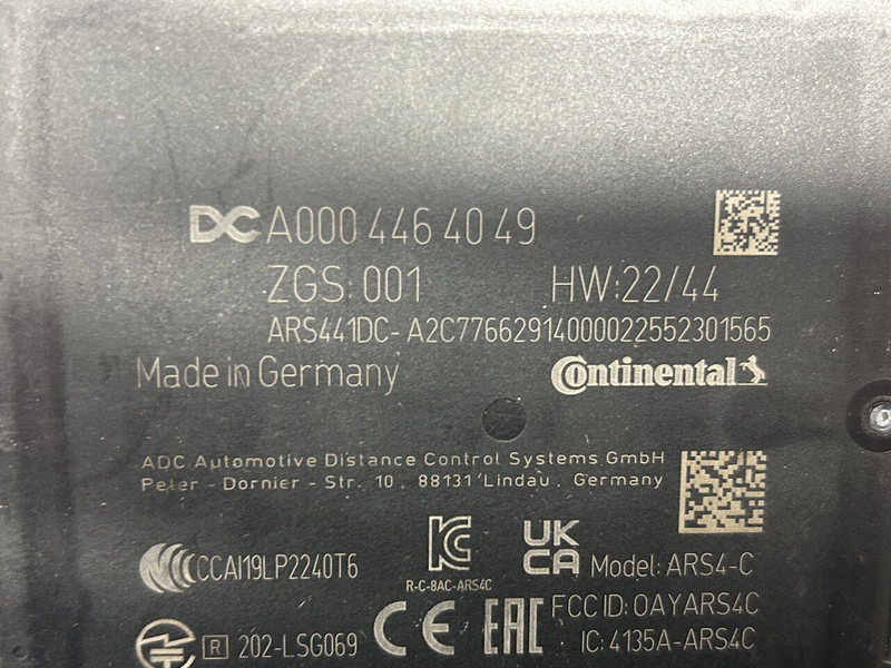 Mercedes-Benz radar sensor, distronic - 센서 트럭 용 : 사진 4 Mercedes-Benz radar sensor, distronic - 센서 트럭 용 : 사진 4