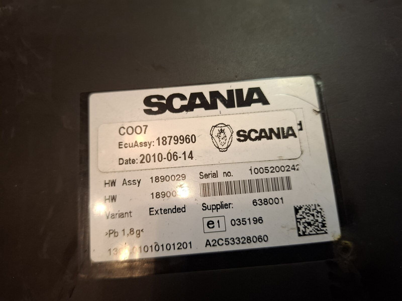 Scania C007. C006 - ECU : 사진 2 Scania C007. C006 - ECU : 사진 2