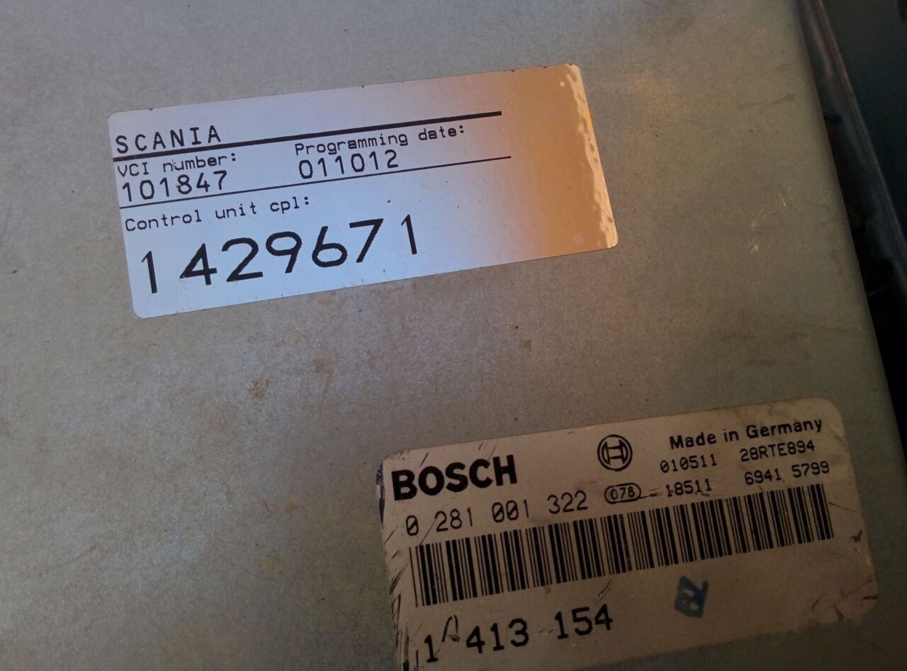 Scania dvigatelem 0281001322 - 1413154 Scania 094 Omni Link - ECU 버스 용 : 사진 2 Scania dvigatelem 0281001322 - 1413154 Scania 094 Omni Link - ECU 버스 용 : 사진 2
