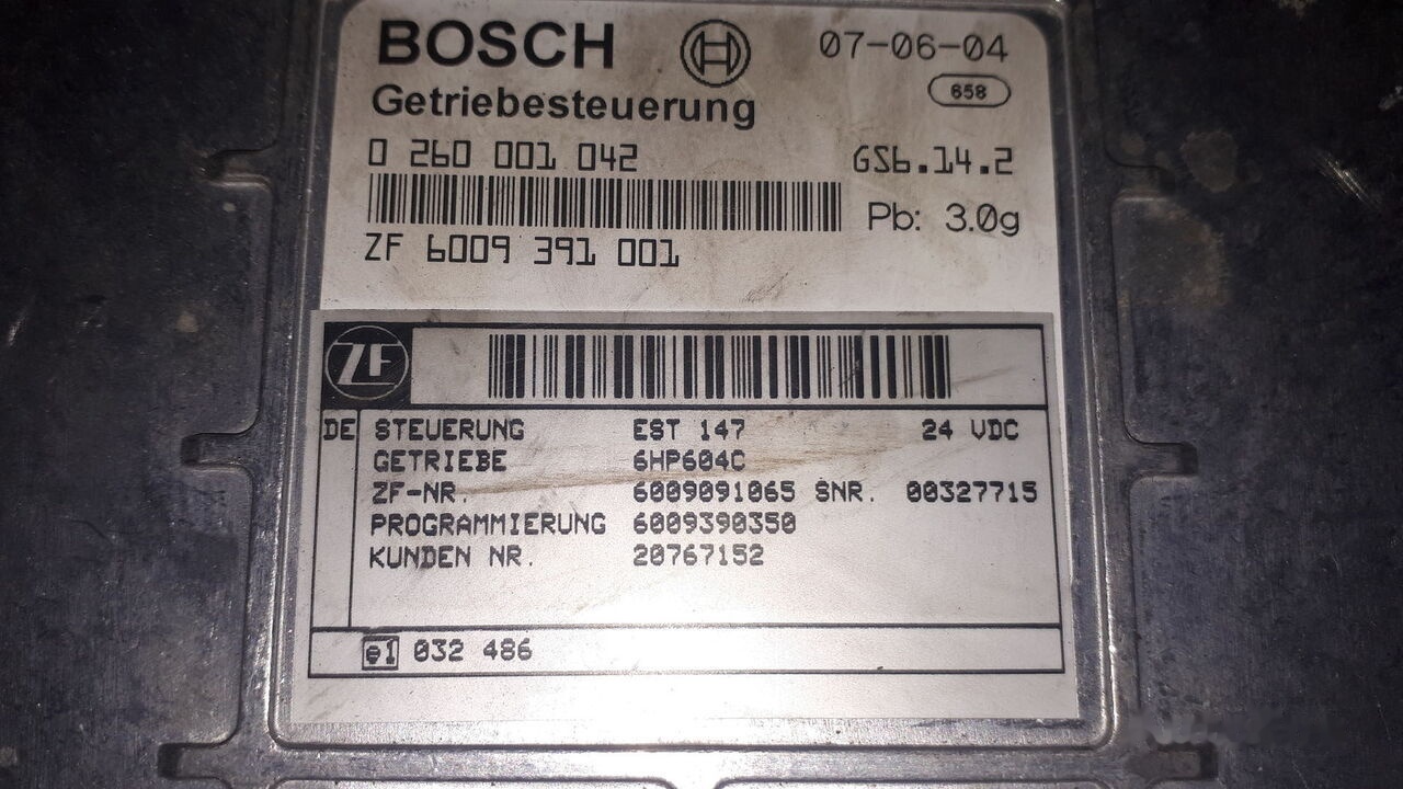 Scania kpp 602S .0260001031 . 032. 041. ZF5HP592C Scania 94 / Volvo/ MAN - ECU 버스 용 : 사진 5 Scania kpp 602S .0260001031 . 032. 041. ZF5HP592C Scania 94 / Volvo/ MAN - ECU 버스 용 : 사진 5