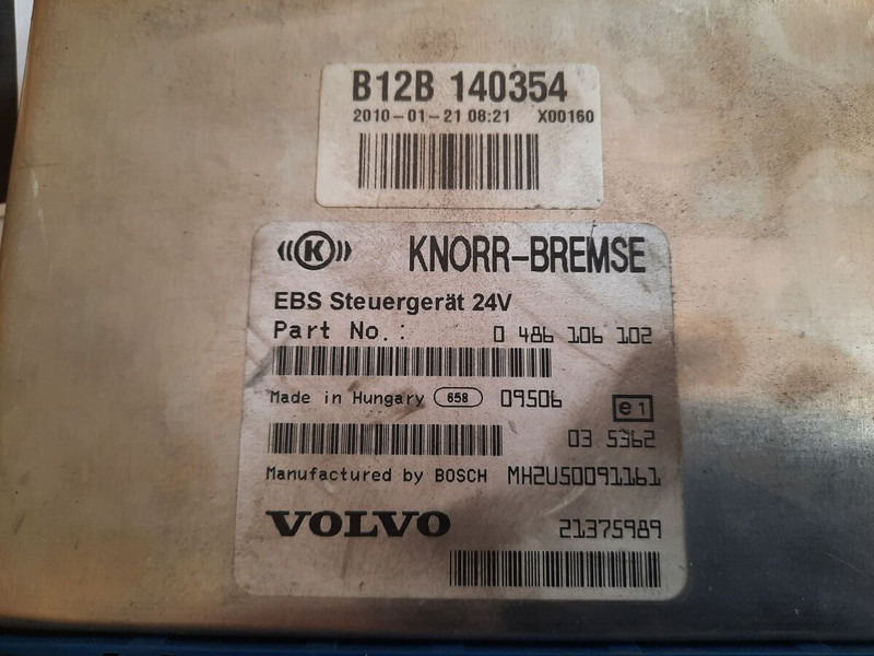 Volvo KNOR-BREMSE EBS 0486106063, 0486106028.\\\\ 0486106050 .\\ 063\\ - ECU : 사진 3 Volvo KNOR-BREMSE EBS 0486106063, 0486106028.\\\\ 0486106050 .\\ 063\\ - ECU : 사진 3