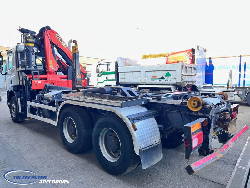 DAF CF 85.410 6x4 Bladgeveerd, Palfinger PK16001, Pallift - 후크 리프트 트럭, 크레인 트럭 : 사진 4 DAF CF 85.410 6x4 Bladgeveerd, Palfinger PK16001, Pallift - 후크 리프트 트럭, 크레인 트럭 : 사진 4