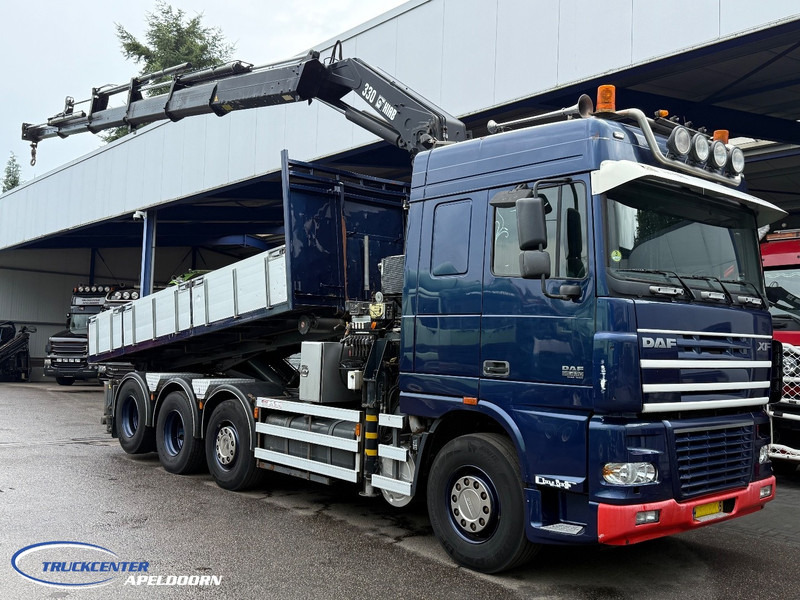 DAF XF 95.430 HIAB 330-5, 8x2 - 드롭사이드/ 플랫베드 트럭, 크레인 트럭 : 사진 1 DAF XF 95.430 HIAB 330-5, 8x2 - 드롭사이드/ 플랫베드 트럭, 크레인 트럭 : 사진 1