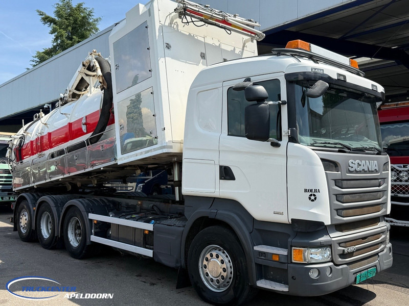 Scania R490 Euro 6, Rolba Inox / Edelstahl, 8x4 - 진공 흡입 트럭 : 사진 1 Scania R490 Euro 6, Rolba Inox / Edelstahl, 8x4 - 진공 흡입 트럭 : 사진 1