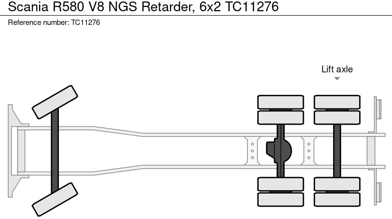 Scania R580 V8 NGS Retarder, 6x2 - 캡 새시 트럭 : 사진 2 Scania R580 V8 NGS Retarder, 6x2 - 캡 새시 트럭 : 사진 2