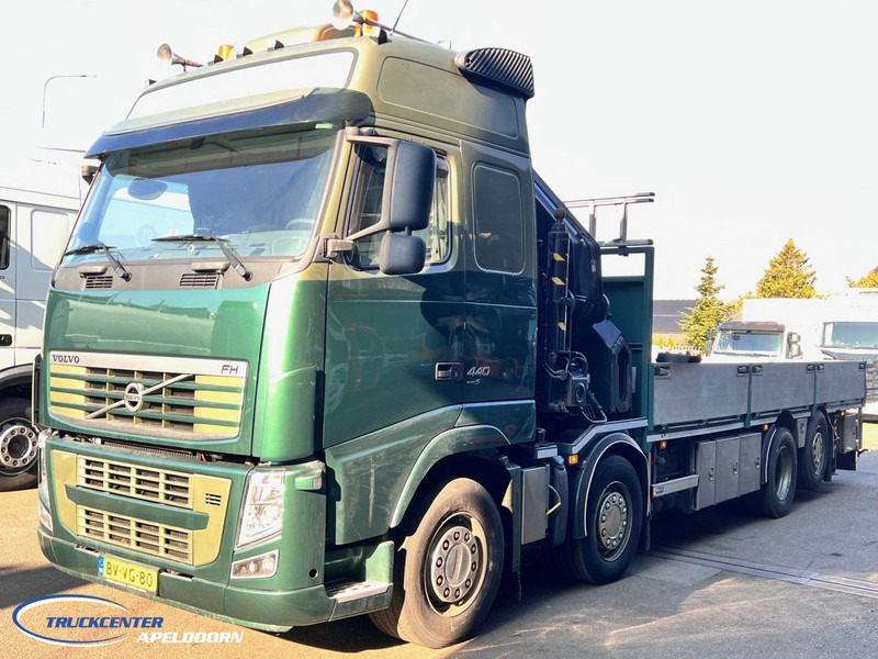Volvo FH 440 HIAB 800 E4, 8x2 - 드롭사이드/ 플랫베드 트럭, 크레인 트럭 : 사진 3 Volvo FH 440 HIAB 800 E4, 8x2 - 드롭사이드/ 플랫베드 트럭, 크레인 트럭 : 사진 3