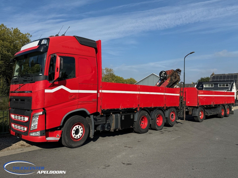 Volvo FH 500 8x4, HMF 2120 K4 + Rotator, + Krone trailer - 드롭사이드/ 플랫베드 트럭, 크레인 트럭 : 사진 1 Volvo FH 500 8x4, HMF 2120 K4 + Rotator, + Krone trailer - 드롭사이드/ 플랫베드 트럭, 크레인 트럭 : 사진 1