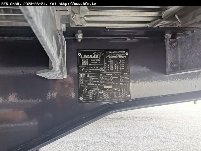 Legras Schubboden FMA SEITENTÜRER, 88 m³ - 워킹 플로어 세미 트레일러 : 사진 2 Legras Schubboden FMA SEITENTÜRER, 88 m³ - 워킹 플로어 세미 트레일러 : 사진 2