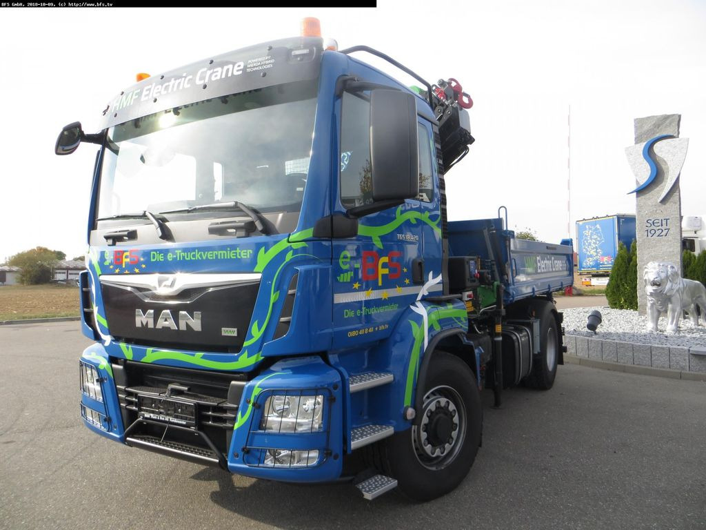 MAN TGS 18.420 4x4H BL HMF,Elektrokran 1820 K4 RC - 덤프트럭 : 사진 1 MAN TGS 18.420 4x4H BL HMF,Elektrokran 1820 K4 RC - 덤프트럭 : 사진 1