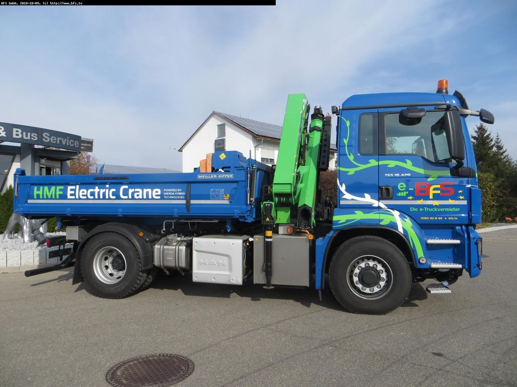 MAN TGS 18.420 4x4H BL HMF,Elektrokran 1820 K4 RC - 덤프트럭 : 사진 3 MAN TGS 18.420 4x4H BL HMF,Elektrokran 1820 K4 RC - 덤프트럭 : 사진 3