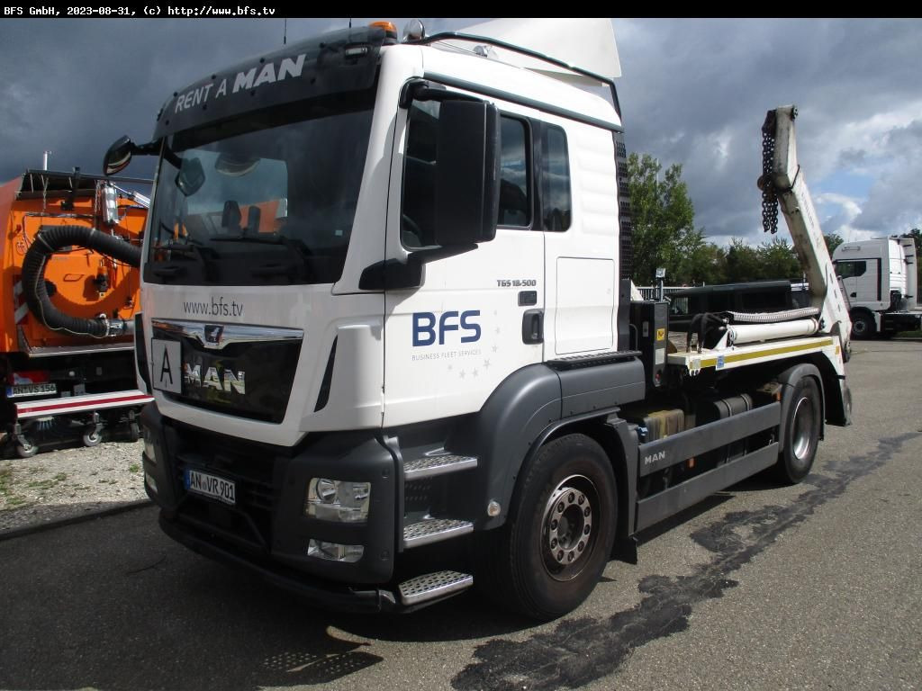 MAN TGS 18.500 4x2 BL Meiller AK 12 , Hochkippeinric - 스킵 로더 트럭 : 사진 1 MAN TGS 18.500 4x2 BL Meiller AK 12 , Hochkippeinric - 스킵 로더 트럭 : 사진 1