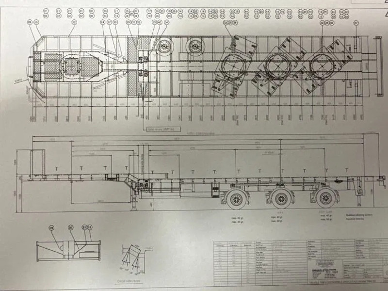 Broshuis 3 X EXTENDABLE TOTALE 42 M + EXTENSION TRACK DEFECTIVE - 저하대 세미 트레일러 : 사진 2 Broshuis 3 X EXTENDABLE TOTALE 42 M + EXTENSION TRACK DEFECTIVE - 저하대 세미 트레일러 : 사진 2