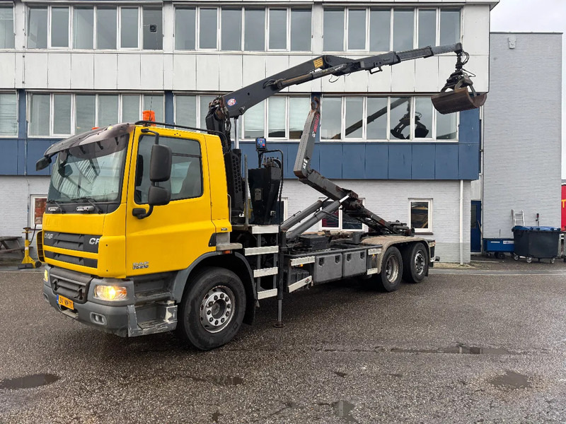 DAF CF 75.310 6X2 EURO 5 HMF 1244 Z2 + REMOTE + HIAB 17T HOOK - 후크 리프트 트럭, 크레인 트럭 : 사진 1 DAF CF 75.310 6X2 EURO 5 HMF 1244 Z2 + REMOTE + HIAB 17T HOOK - 후크 리프트 트럭, 크레인 트럭 : 사진 1