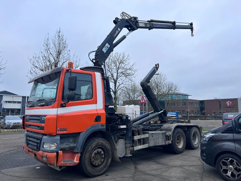 DAF CF 85.380 6X2 + MKG 141 A2 CRANE + 20 TON HOOKLIFT - EURO 3 - MANUAL GEAR - 10 TYRES - 크레인 트럭 : 사진 2 DAF CF 85.380 6X2 + MKG 141 A2 CRANE + 20 TON HOOKLIFT - EURO 3 - MANUAL GEAR - 10 TYRES - 크레인 트럭 : 사진 2