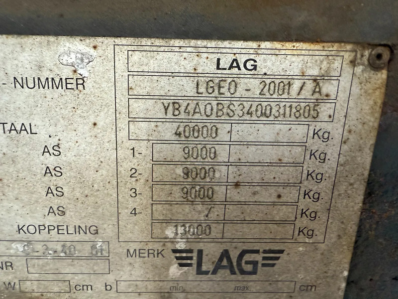 드롭사이드/ 플랫베드 세미 트레일러 LAG O-3-40 01 : 사진 8