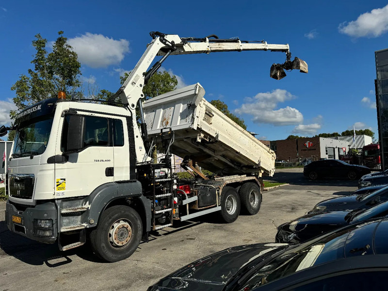 MAN TGS 26.400 6X4 HIAB 166D + REMOTE CONTROL + 2 WAYS KIPPER TÜV TILL 07-2025 - 덤프트럭, 크레인 트럭 : 사진 1 MAN TGS 26.400 6X4 HIAB 166D + REMOTE CONTROL + 2 WAYS KIPPER TÜV TILL 07-2025 - 덤프트럭, 크레인 트럭 : 사진 1