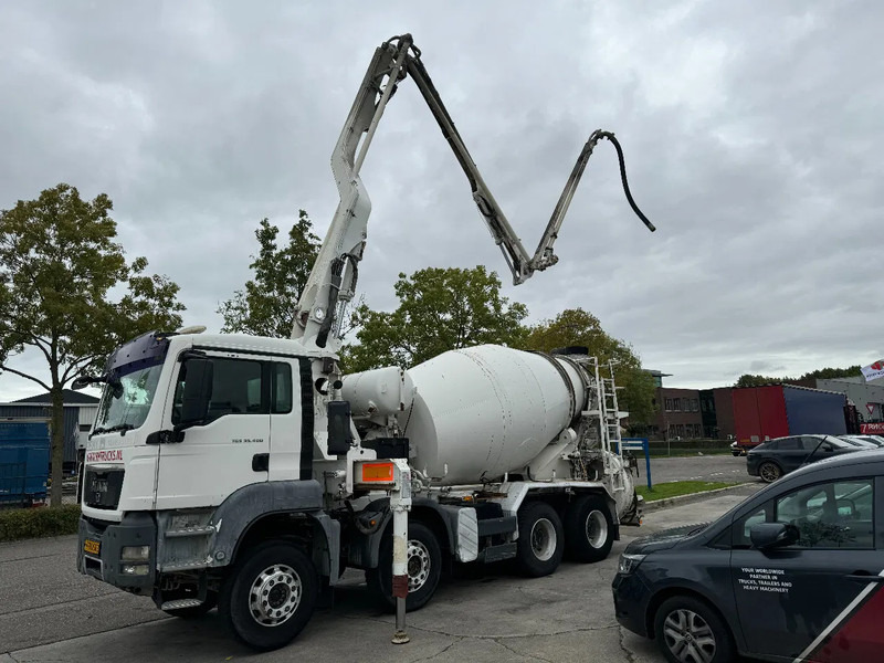 MAN TGS 35.400 8X4 PUTZMEISTER PUMP 21-3 + LIEBHERR MIXER - 콘크리트 펌프 트럭 : 사진 2 MAN TGS 35.400 8X4 PUTZMEISTER PUMP 21-3 + LIEBHERR MIXER - 콘크리트 펌프 트럭 : 사진 2