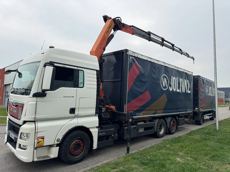 MAN TGX 26.480 6X2 - EURO 6 + PALFINGER PK20002 + REMOTE + LECITRAILER HANGER - 커튼사이더 트럭, 크레인 트럭 : 사진 4 MAN TGX 26.480 6X2 - EURO 6 + PALFINGER PK20002 + REMOTE + LECITRAILER HANGER - 커튼사이더 트럭, 크레인 트럭 : 사진 4