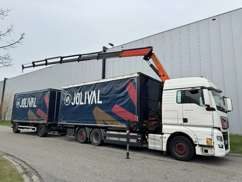MAN TGX 26.480 6X2 - EURO 6 + PALFINGER PK20002 + REMOTE + LECITRAILER HANGER - 커튼사이더 트럭, 크레인 트럭 : 사진 5 MAN TGX 26.480 6X2 - EURO 6 + PALFINGER PK20002 + REMOTE + LECITRAILER HANGER - 커튼사이더 트럭, 크레인 트럭 : 사진 5