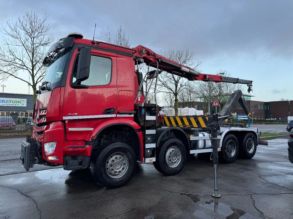 Mercedes-Benz Arocs 4145 8X4 - HMF 2243-Z2 CRANE + REMOTE + HY - 후크 리프트 트럭, 크레인 트럭 : 사진 1 Mercedes-Benz Arocs 4145 8X4 - HMF 2243-Z2 CRANE + REMOTE + HY - 후크 리프트 트럭, 크레인 트럭 : 사진 1