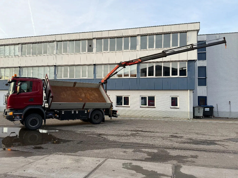 Scania G370 4X4 EURO 6 + 3-SIDE TIPPER + PALFINGER PK9002 + REMOTE - 크레인 트럭 : 사진 3 Scania G370 4X4 EURO 6 + 3-SIDE TIPPER + PALFINGER PK9002 + REMOTE - 크레인 트럭 : 사진 3