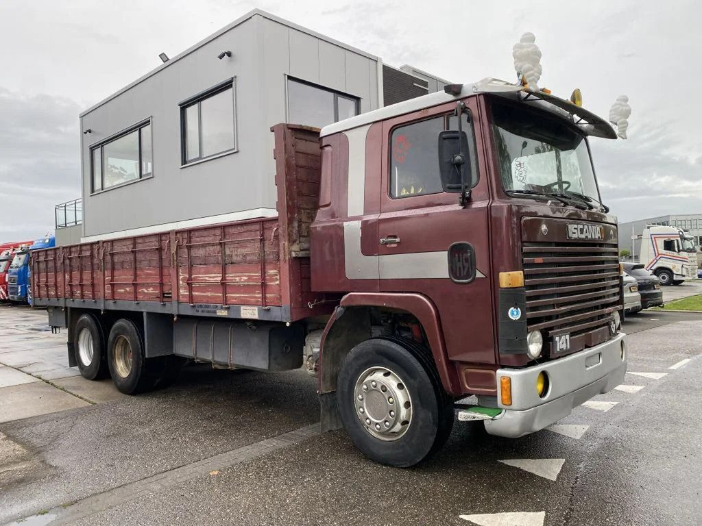 Scania LB141 V8 141 V8 - 6X2 - BOX 7,35 METER - 드롭사이드/ 플랫베드 트럭 : 사진 3 Scania LB141 V8 141 V8 - 6X2 - BOX 7,35 METER - 드롭사이드/ 플랫베드 트럭 : 사진 3