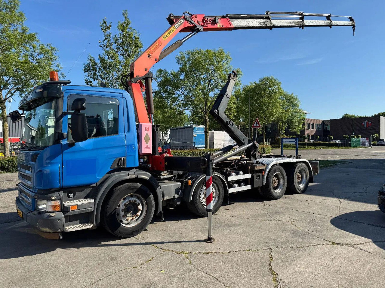 Scania P380 8X4 PALFINGER HOOK + PALFINGER PK16502 + RE - 크레인 트럭 : 사진 1 Scania P380 8X4 PALFINGER HOOK + PALFINGER PK16502 + RE - 크레인 트럭 : 사진 1