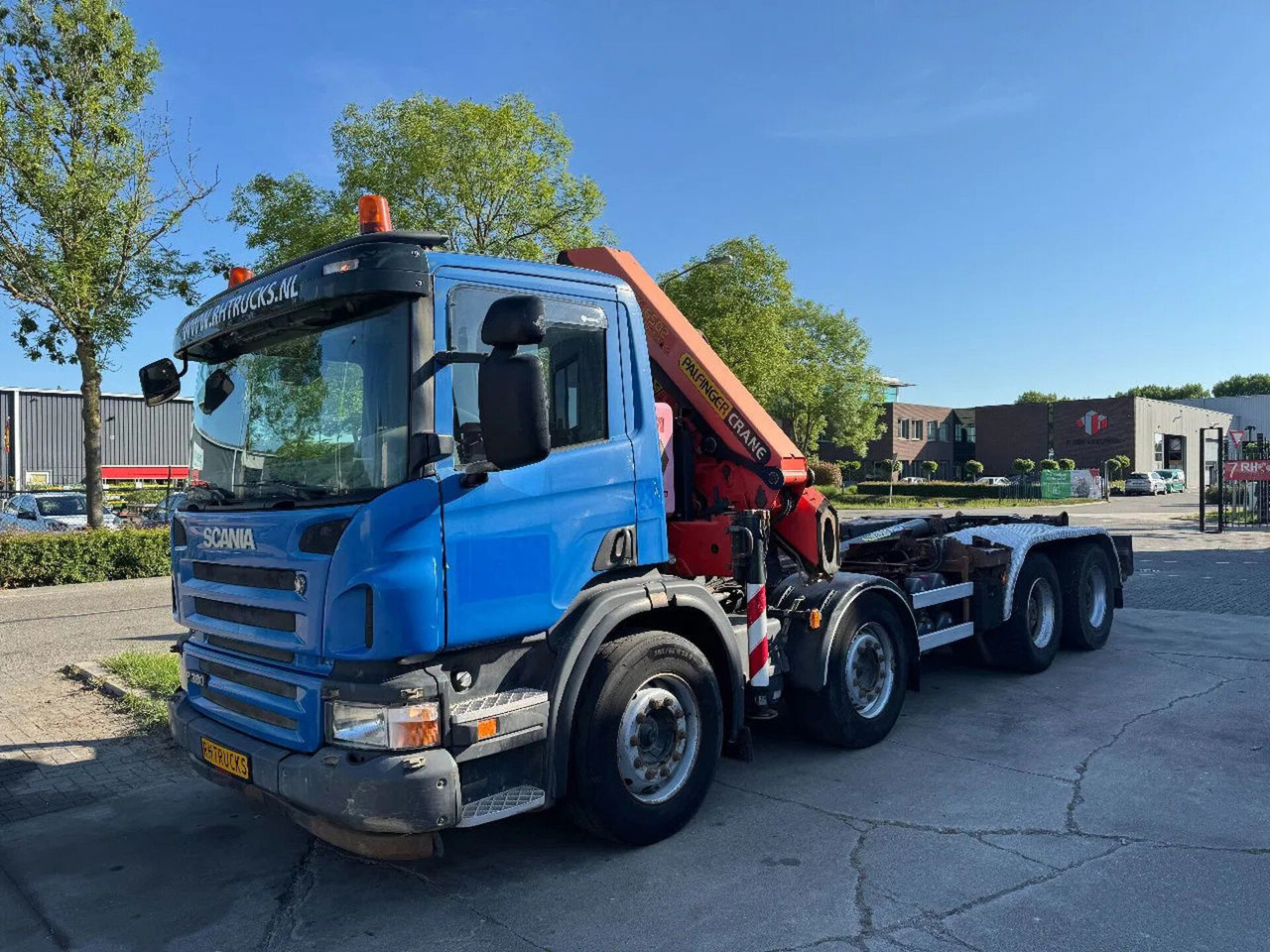 Scania P380 8X4 PALFINGER HOOK + PALFINGER PK16502 + RE - 크레인 트럭 : 사진 3 Scania P380 8X4 PALFINGER HOOK + PALFINGER PK16502 + RE - 크레인 트럭 : 사진 3