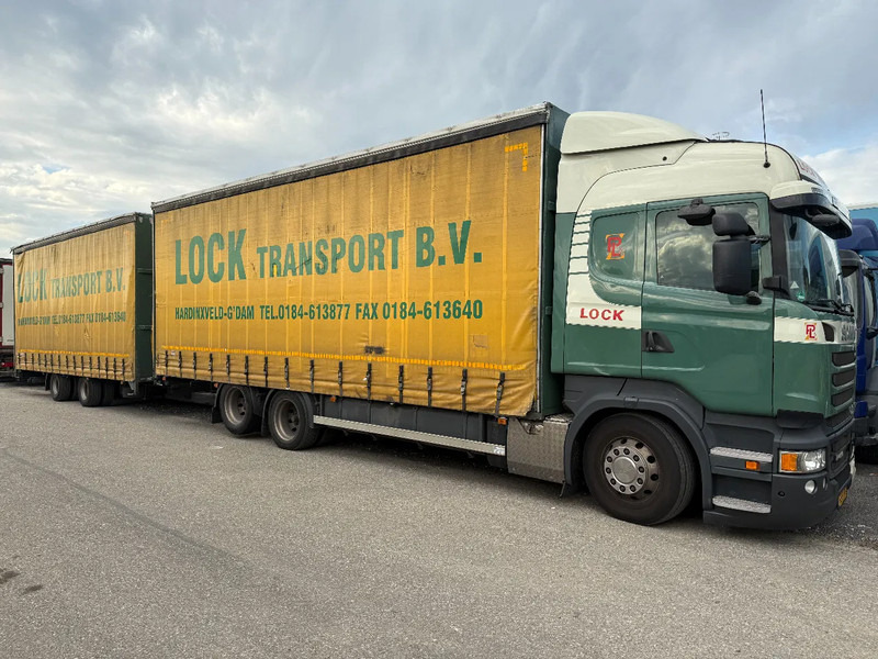 Scania R450 6X2 + DRACO AANHANGER 2010 TUV TILL 17-08-2026 - 커튼사이더 트럭 : 사진 1 Scania R450 6X2 + DRACO AANHANGER 2010 TUV TILL 17-08-2026 - 커튼사이더 트럭 : 사진 1