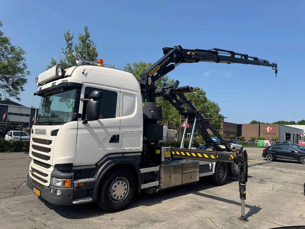 Scania R450 6X2 - EURO 6 + PALFINGER PK 32002-SH + REMO - 후크 리프트 트럭, 크레인 트럭 : 사진 1 Scania R450 6X2 - EURO 6 + PALFINGER PK 32002-SH + REMO - 후크 리프트 트럭, 크레인 트럭 : 사진 1