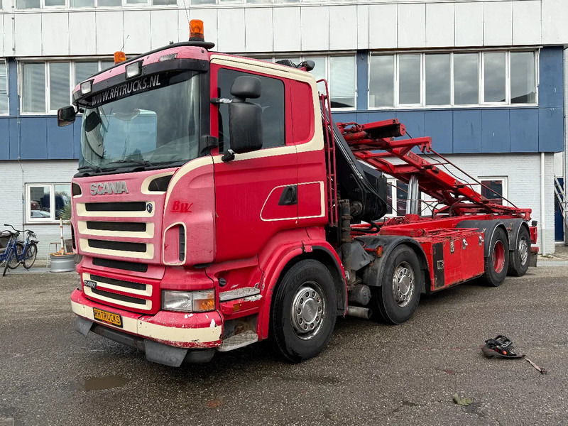 Scania R480 8X2 + HIAB 220-4 + REMOTE + HIAB MULTILIFT - 케이블 시스템 트럭, 크레인 트럭 : 사진 4 Scania R480 8X2 + HIAB 220-4 + REMOTE + HIAB MULTILIFT - 케이블 시스템 트럭, 크레인 트럭 : 사진 4