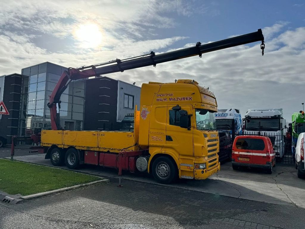 Scania R500 V8 6X2 EURO 5 + HIAB 377EP-4XS + REMOTE CON - 크레인 트럭, 드롭사이드/ 플랫베드 트럭 : 사진 1 Scania R500 V8 6X2 EURO 5 + HIAB 377EP-4XS + REMOTE CON - 크레인 트럭, 드롭사이드/ 플랫베드 트럭 : 사진 1