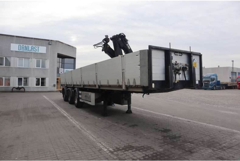 Van Hool Cranetrailer/Krantrailer/Kranauflieger - 드롭사이드/ 플랫베드 세미 트레일러 : 사진 2 Van Hool Cranetrailer/Krantrailer/Kranauflieger - 드롭사이드/ 플랫베드 세미 트레일러 : 사진 2
