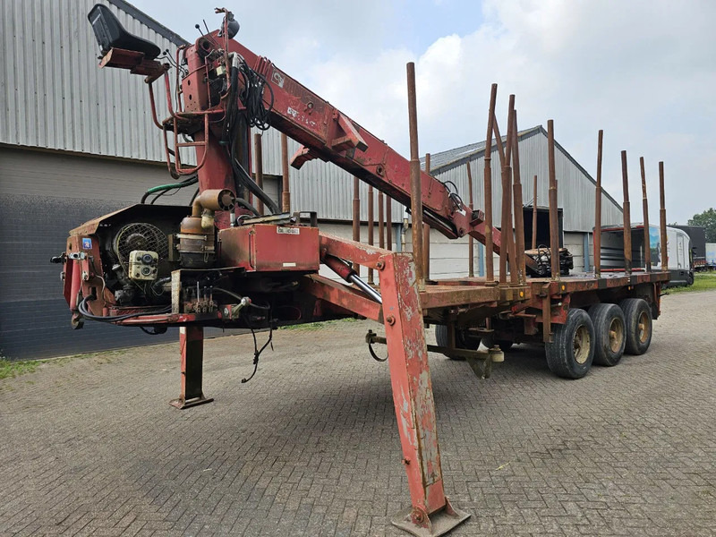 Doll 20T Crane - 6 meter extendable - 목재 세미 트레일러 : 사진 1 Doll 20T Crane - 6 meter extendable - 목재 세미 트레일러 : 사진 1