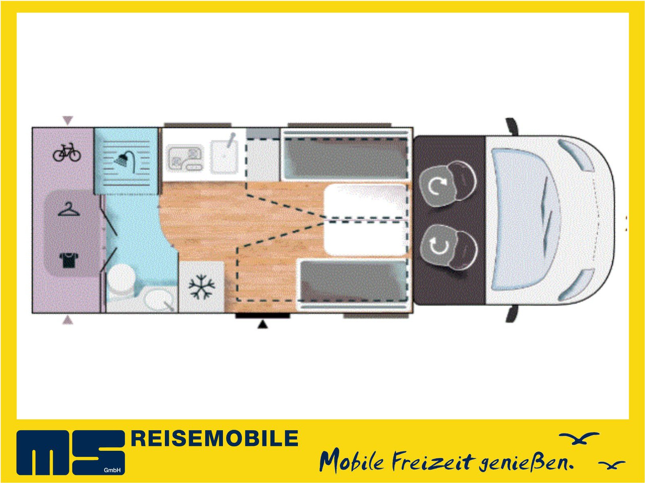 Chausson 630 TITANIUM / - 2026 - / EINZEL. - HUBBETTEN - 세미 통합 모터홈 : 사진 2 Chausson 630 TITANIUM / - 2026 - / EINZEL. - HUBBETTEN - 세미 통합 모터홈 : 사진 2