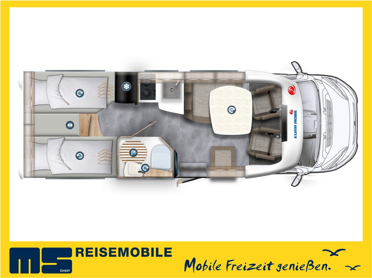 Eura Mobil PROFILA T 695 EB /-2025-/ MONDIAL / EINZELBETTEN - 세미 통합 모터홈 : 사진 2 Eura Mobil PROFILA T 695 EB /-2025-/ MONDIAL / EINZELBETTEN - 세미 통합 모터홈 : 사진 2