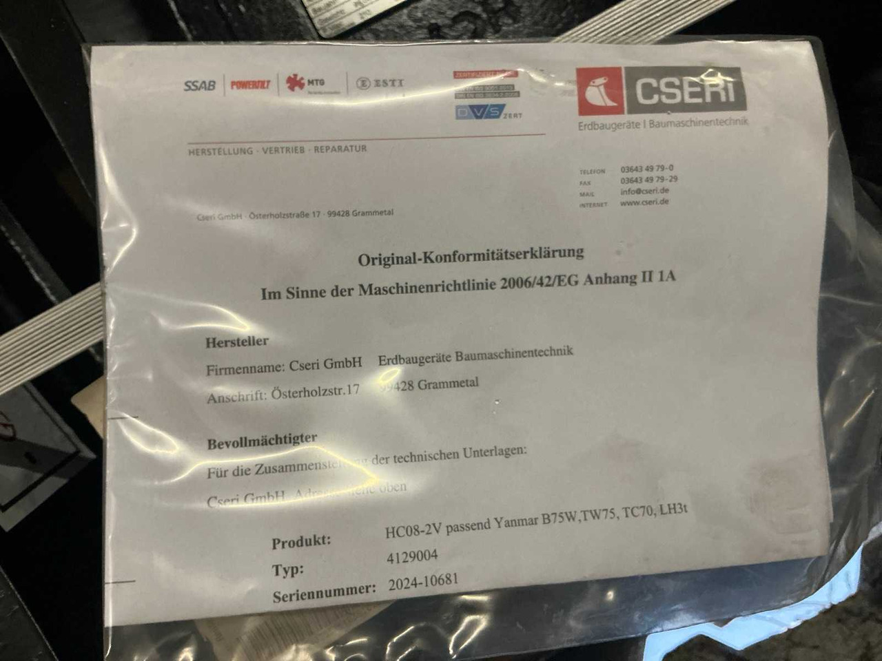 2024 YANMAR HCSW08-2V QUICK COUPLER, HYDR. - 휠 로더 : 사진 5 2024 YANMAR HCSW08-2V QUICK COUPLER, HYDR. - 휠 로더 : 사진 5