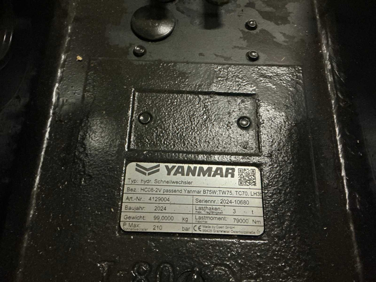 2024 YANMAR HCSW08-2V QUICK COUPLER, HYDR. - 휠 로더 : 사진 3 2024 YANMAR HCSW08-2V QUICK COUPLER, HYDR. - 휠 로더 : 사진 3