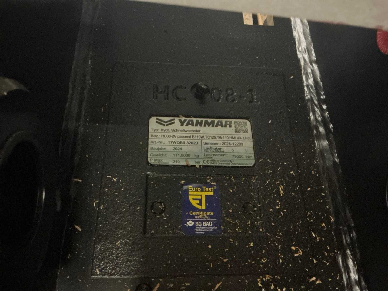 2024 YANMAR QUICK COUPLER, HYDR. - 휠 로더 : 사진 5 2024 YANMAR QUICK COUPLER, HYDR. - 휠 로더 : 사진 5