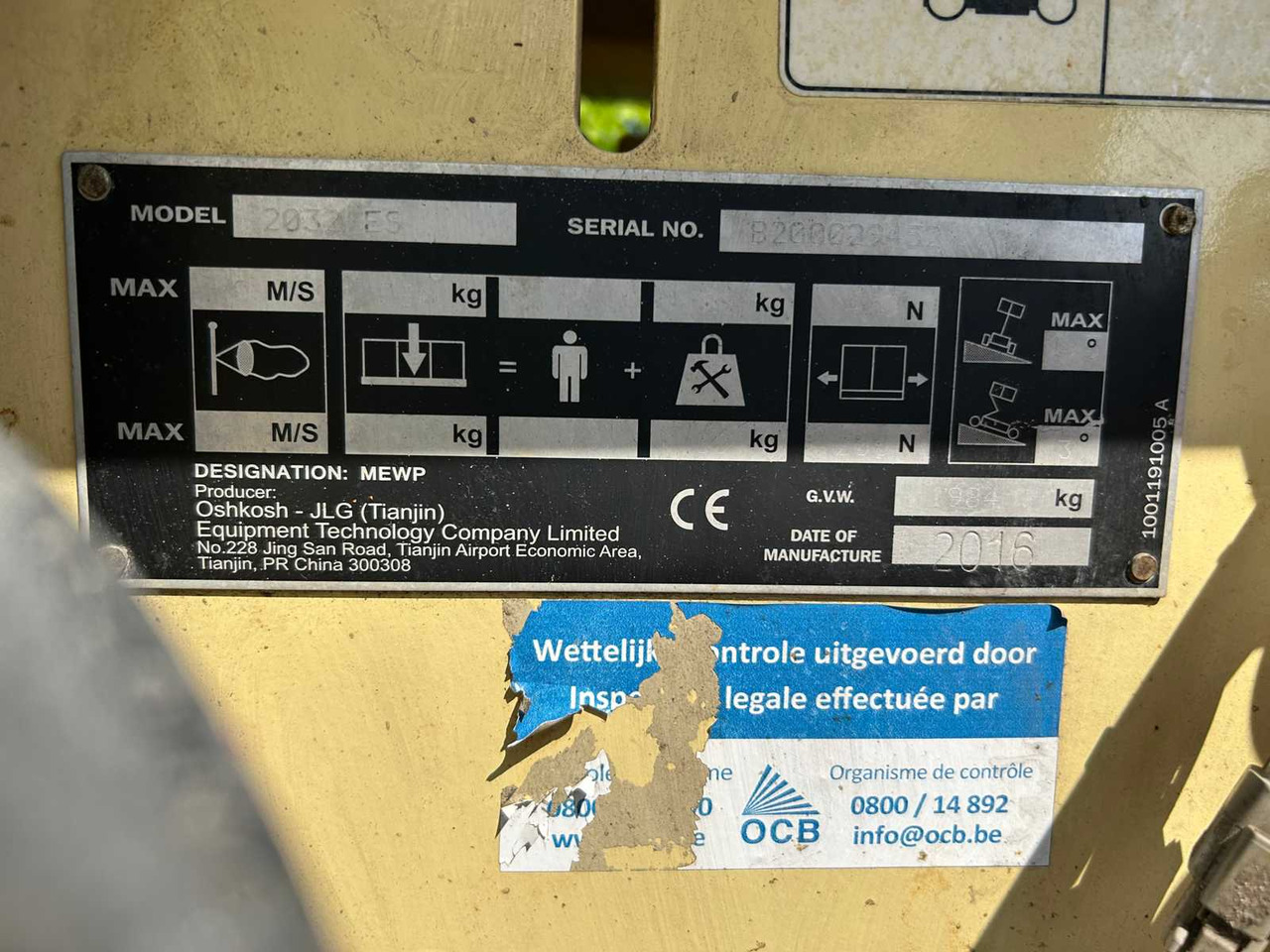 JLG 2032 ES - 고가작업 플랫폼 : 사진 3 JLG 2032 ES - 고가작업 플랫폼 : 사진 3