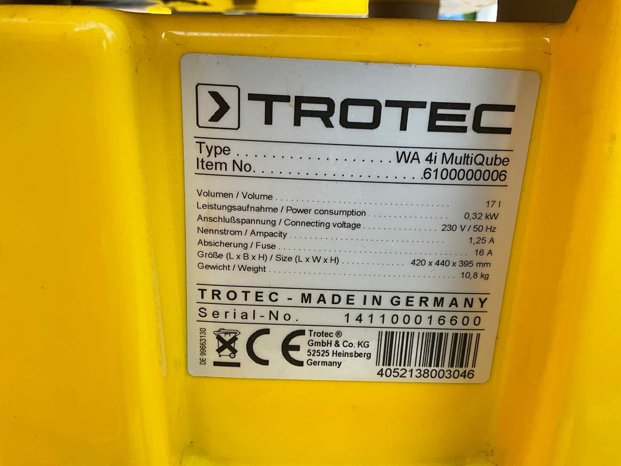 건설용 히터 Trotec NR19 / Multi Qube / Qube / Hepa filter : 사진 23 건설용 히터 Trotec NR19 / Multi Qube / Qube / Hepa filter : 사진 23