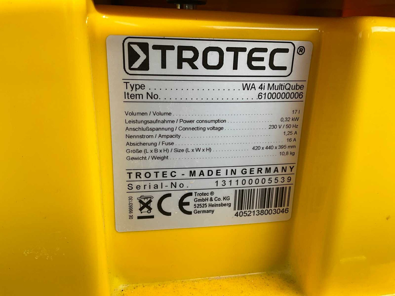 건설용 히터 Trotec NR19 / Multi Qube / Qube / Hepa filter : 사진 20 건설용 히터 Trotec NR19 / Multi Qube / Qube / Hepa filter : 사진 20