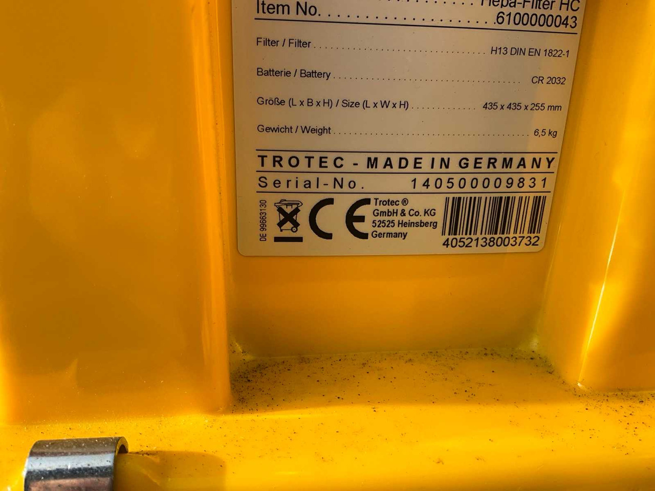 건설용 히터 Trotec NR19 / Multi Qube / Qube / Hepa filter : 사진 26 건설용 히터 Trotec NR19 / Multi Qube / Qube / Hepa filter : 사진 26