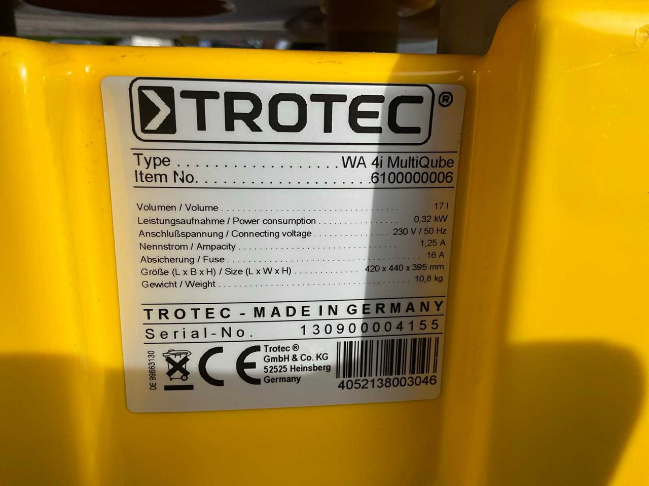 건설용 히터 Trotec NR19 / Multi Qube / Qube / Hepa filter : 사진 18 건설용 히터 Trotec NR19 / Multi Qube / Qube / Hepa filter : 사진 18