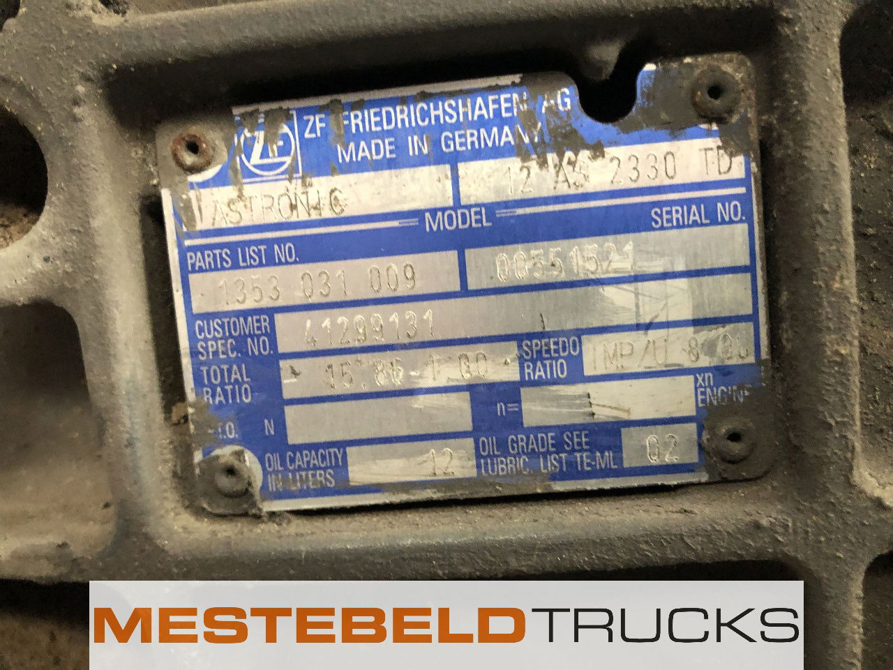Iveco Versn bak 12 AS 2330 TD - 기어박스 및 부품 트럭 용 : 사진 5 Iveco Versn bak 12 AS 2330 TD - 기어박스 및 부품 트럭 용 : 사진 5