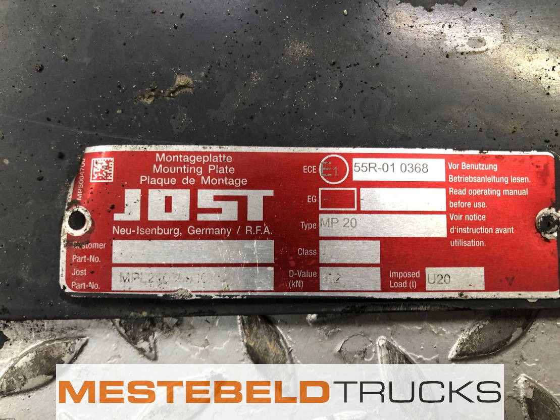 JOST Schotelplaat Jost 22 mm - 프레임/ 시 트럭 용 : 사진 2 JOST Schotelplaat Jost 22 mm - 프레임/ 시 트럭 용 : 사진 2