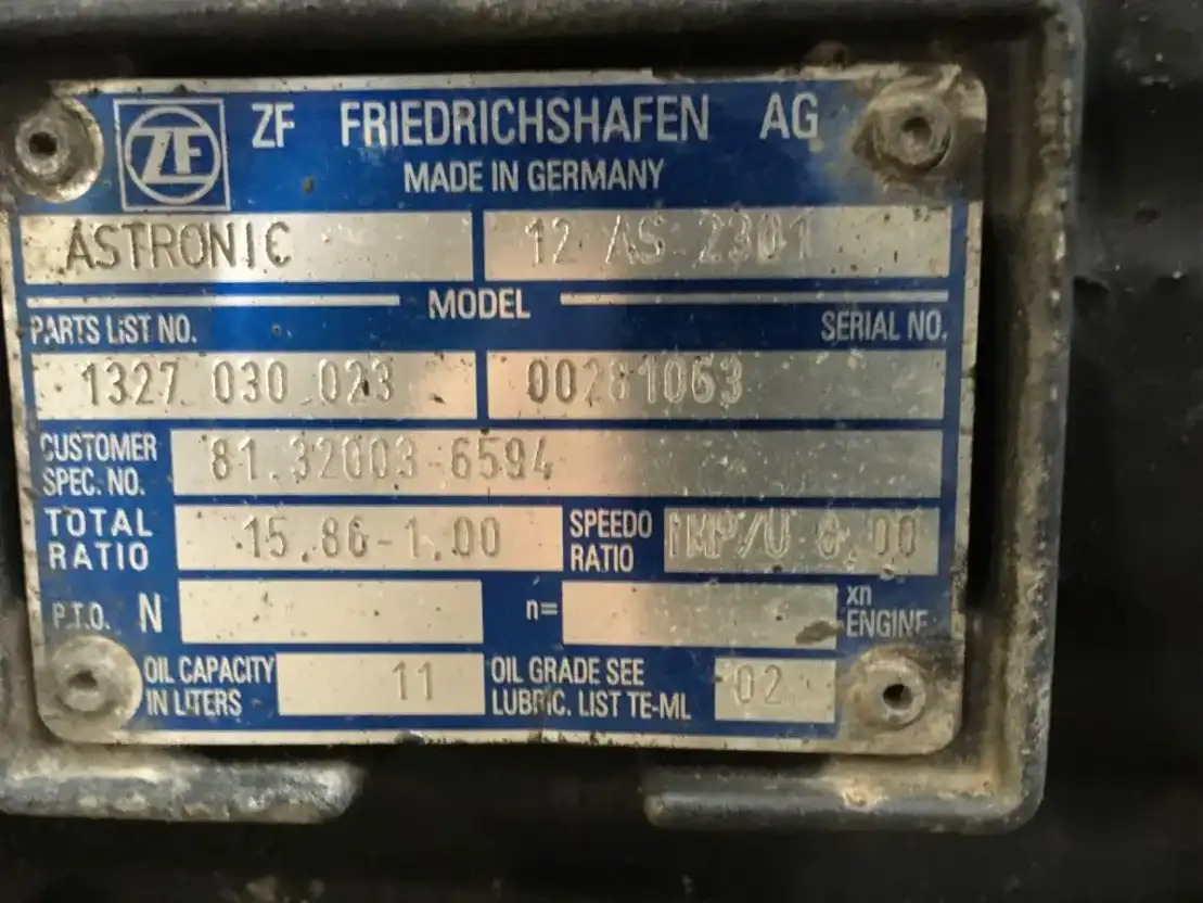 MAN Versnellingsbak 12AS2301TD - 기어박스 및 부품 트럭 용 : 사진 5 MAN Versnellingsbak 12AS2301TD - 기어박스 및 부품 트럭 용 : 사진 5