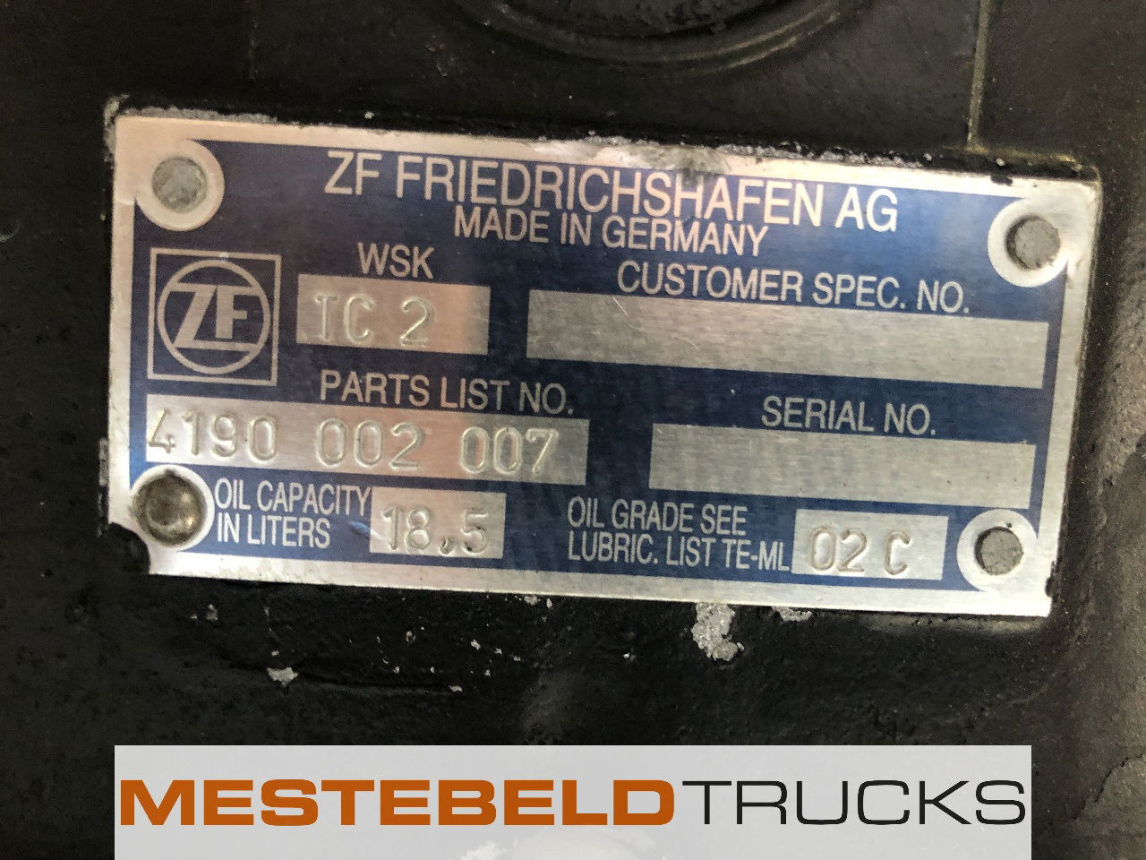 MAN WSK 440 + RE - 클러치 및 부품 트럭 용 : 사진 5 MAN WSK 440 + RE - 클러치 및 부품 트럭 용 : 사진 5